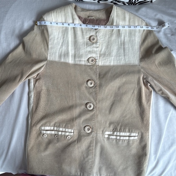 Trachten-mad’l Authentic Suede & Linen Jacket | Size L | Made in 🇩🇪 | Paid 500 - Picture 12 of 16